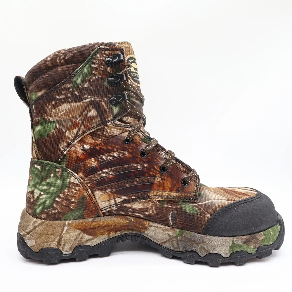 Irish Setter Boots Mens Size 9 D Shadow Trek Gore-Tex Camo Hunting 3858 NIB